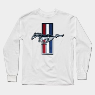 Mustang Full Color Logo - Emblem Long Sleeve T-Shirt